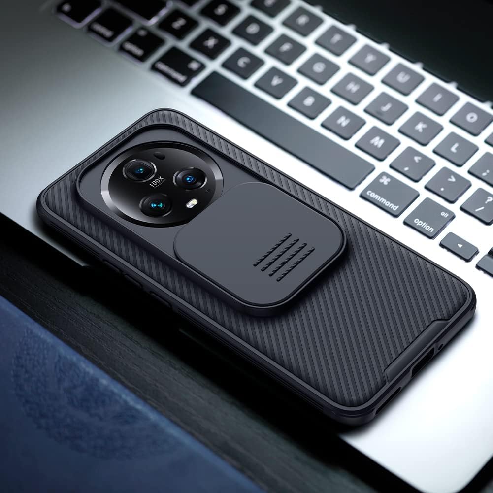 teroxa Honor Magic 5 Pro Funda con cubierta para cámara, esquinas Airbag a prueba de golpes Funda protectora deslizante Funda protectora para lente