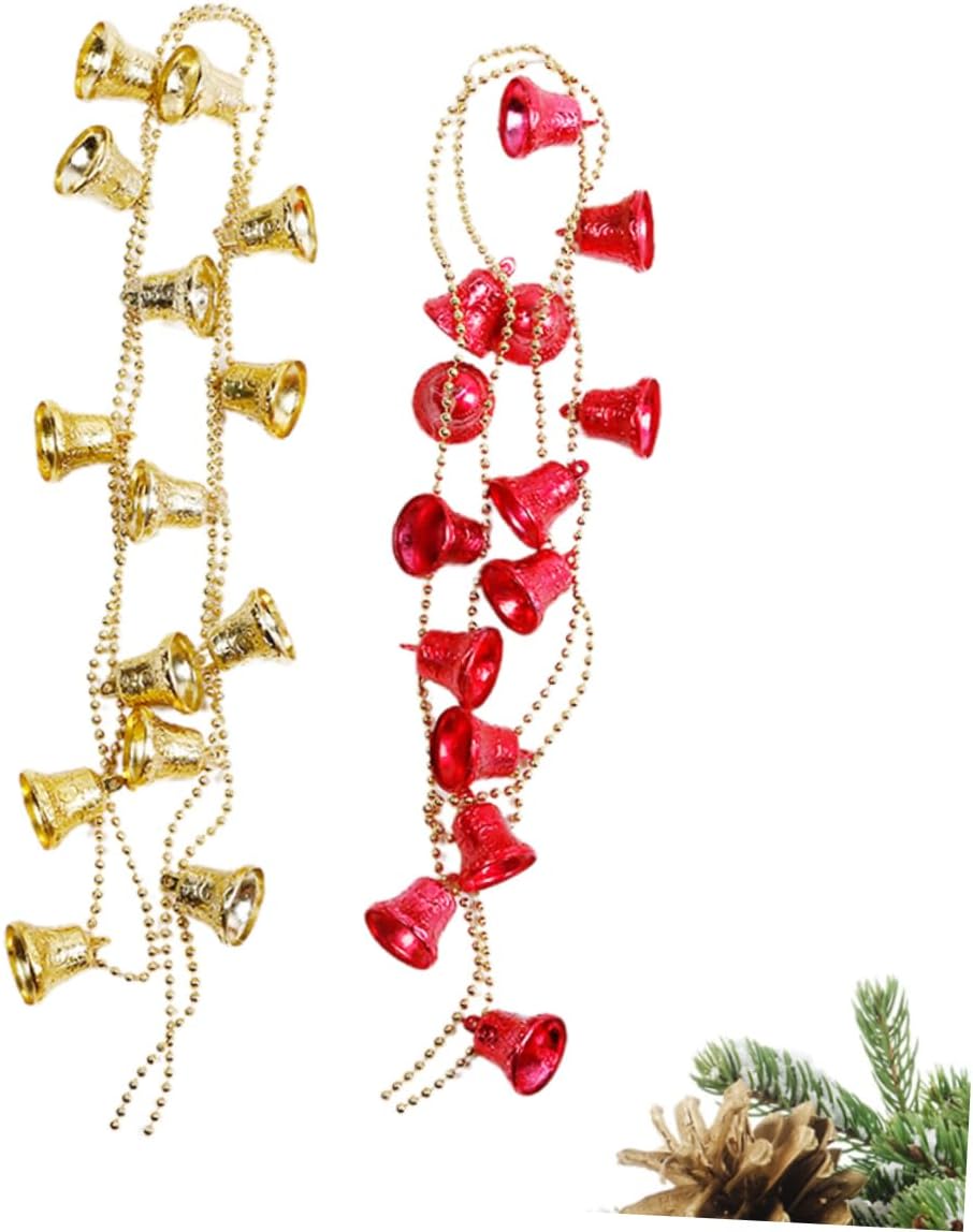 NOLITOY 4 guirnaldas colgantes de Navidad para escaleras, mantel de Navidad, guirnalda colgante de árbol de Navidad, guirnalda decorativa de Navidad