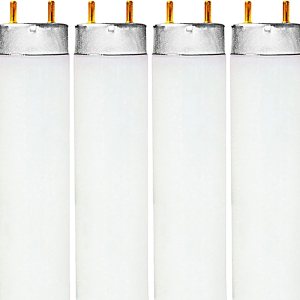 LUXRITE F17T8841 Bombilla fluorescente T8 de 17 W y 24 pulgadas, 4100 K blanco frío, 1350 lúmenes, base bi-pin mediana G13, LR20752, paquete de 4 LUXRITE F17T8841 Bombilla fluorescente T8 de 17 W y 24 pulgadas, 4100 K blanco frío, 1350 lúmenes, base bi-pin mediana G13, LR20752, paquete de 4