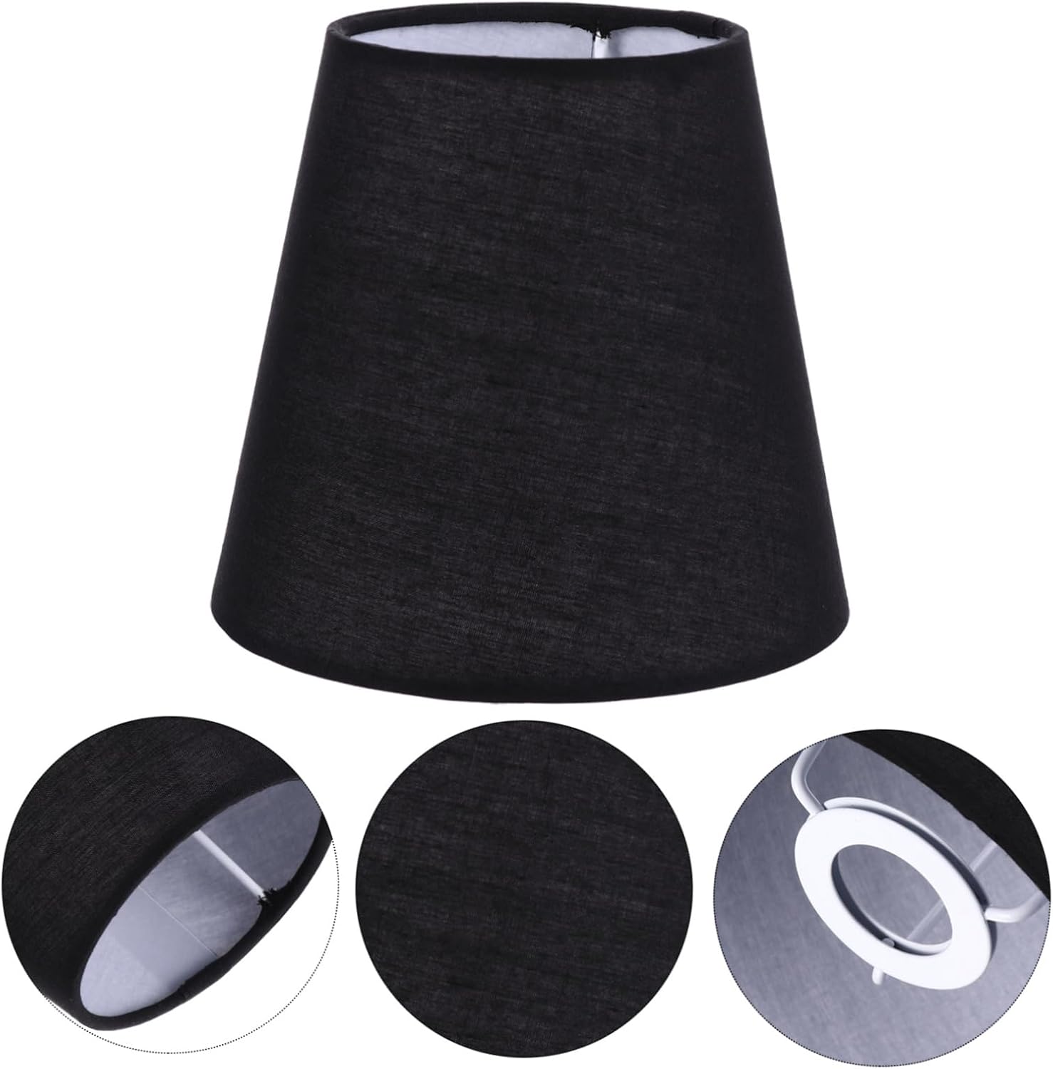 Homoyoyo 1 pantalla de tela para lámparas de mesa, pantalla de tambor grande, pantalla de tela E27, pantalla de tela para lámpara de mesa, accesorio