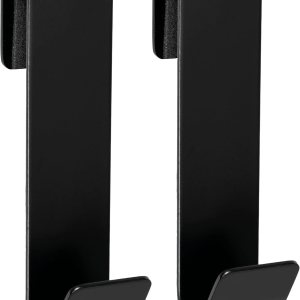 Ganchos para puerta de ducha de 3 pulgadas, color negro, paquete de 2, gancho para toalla de ducha, gancho para puerta de ducha de vidrio sin marco Ganchos para puerta de ducha de 3 pulgadas, color negro, paquete de 2, gancho para toalla de ducha, gancho para puerta de ducha de vidrio sin marco