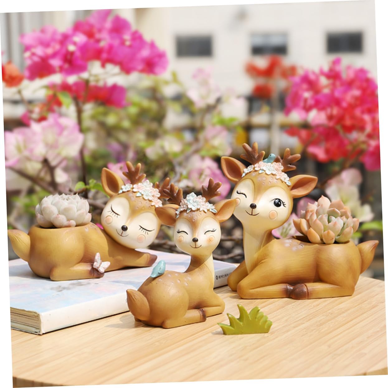 Yardwe 1 soporte para plantas de animales, mini maceta de resina para escritorio, maceta de resina, suculentas, macetas, jarrón, tapicería, macetas
