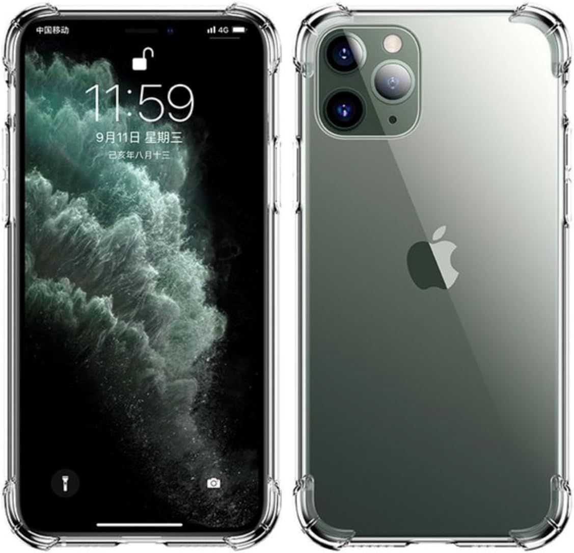 Funda transparente a prueba de golpes para iPhone 15, 15 Pro, 15 Plus, 15 ProMax (iPhone 15)