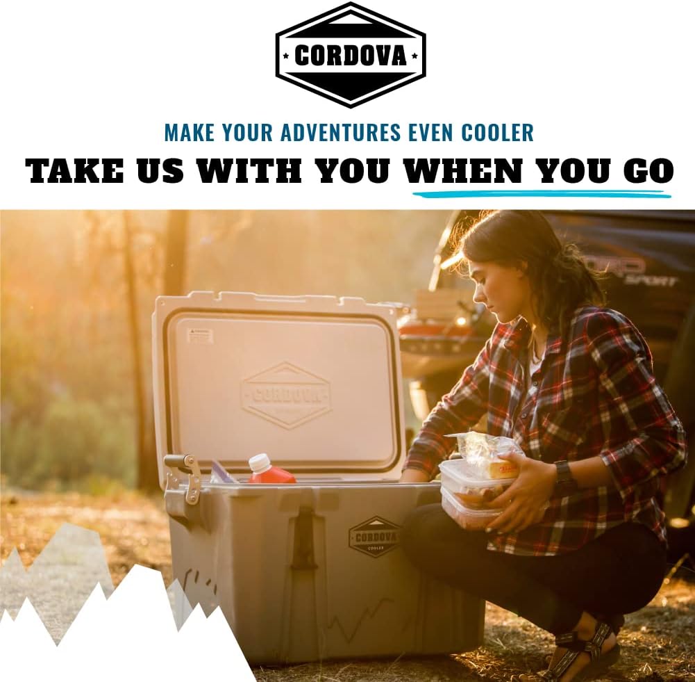 Cordova Outdoors Basecamp Class – Enfriador duro con aislamiento, rotomoldeado, fabricado en Estados Unidos