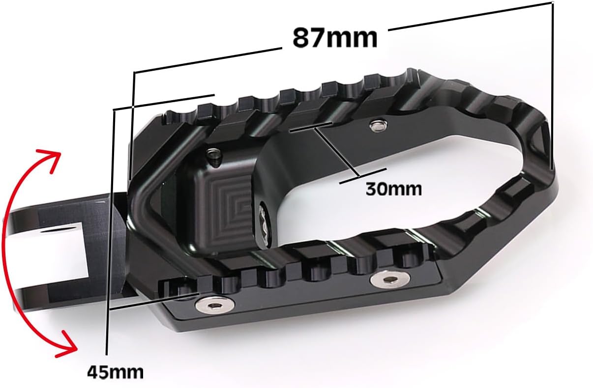 Estriberas anchas antideslizantes negras compatibles con Razor SX125 SX350 SX500