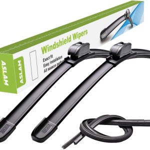 Escobillas para limpiaparabrisas ASLAM tipo G aspas para todo el año, reemplazable y recargable, doble vida útil (juego de 2) Escobillas para limpiaparabrisas ASLAM tipo G aspas para todo el año, reemplazable y recargable, doble vida útil (juego de 2)