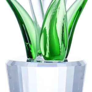 H&D HYALINE & DORA Handcraft – Figuras de flores de tulipanes de cristal, flores de cristal azul, regalo para el día de la madre H&D HYALINE & DORA Handcraft – Figuras de flores de tulipanes de cristal, flores de cristal azul, regalo para el día de la madre