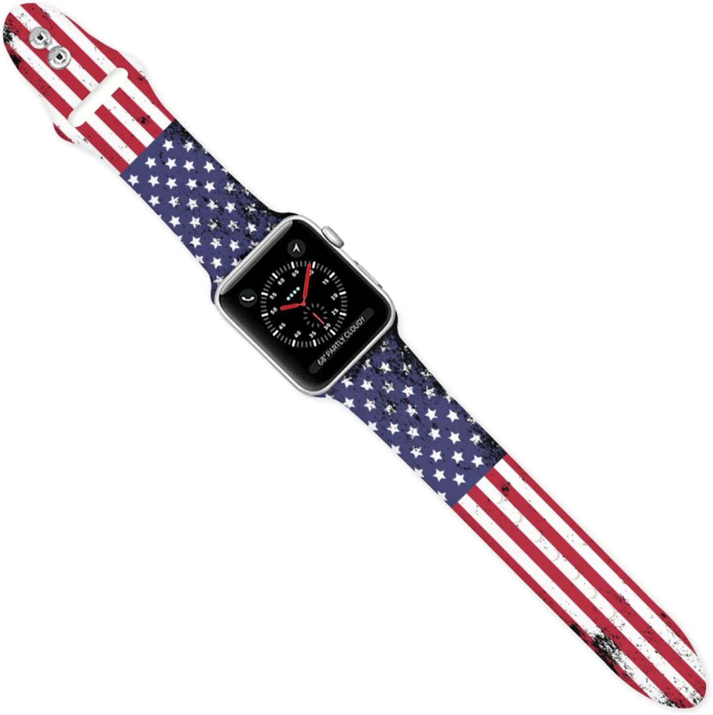 Correas de reloj de camuflaje compatibles con Apple Watch de 1.496 pulgadas, 1.575 pulgadas, 1.654 pulgadas, 1.732 pulgadas, 1.732 pulgadas, para