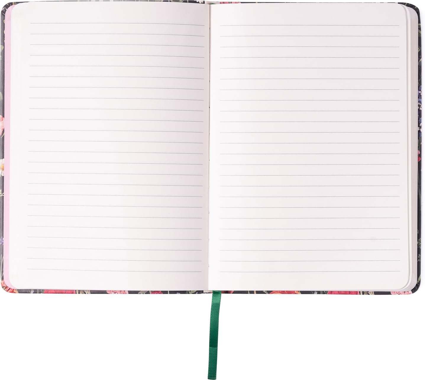 WORLD TRAVELER Eccolo – Cuaderno de rayas medianas, tapa flexible, diario de escritura A5, 256 páginas rayadas marfil, marcador de cinta, plano para