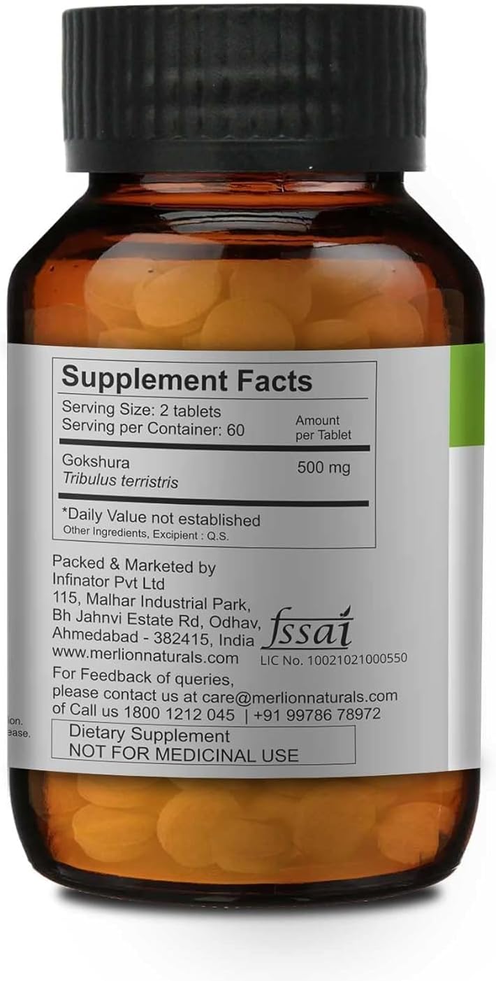 Tabletas Gokshura  Tribulus terristris  500mg (120 comprimidos)