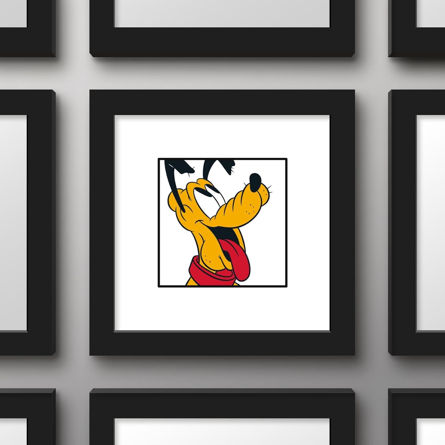 Trends International Gallery Pops Disney Mickey and Friends – Póster de pared de Pluto Expressions Happy Wall Art, 12.00 x 12.00 pulgadas, versión
