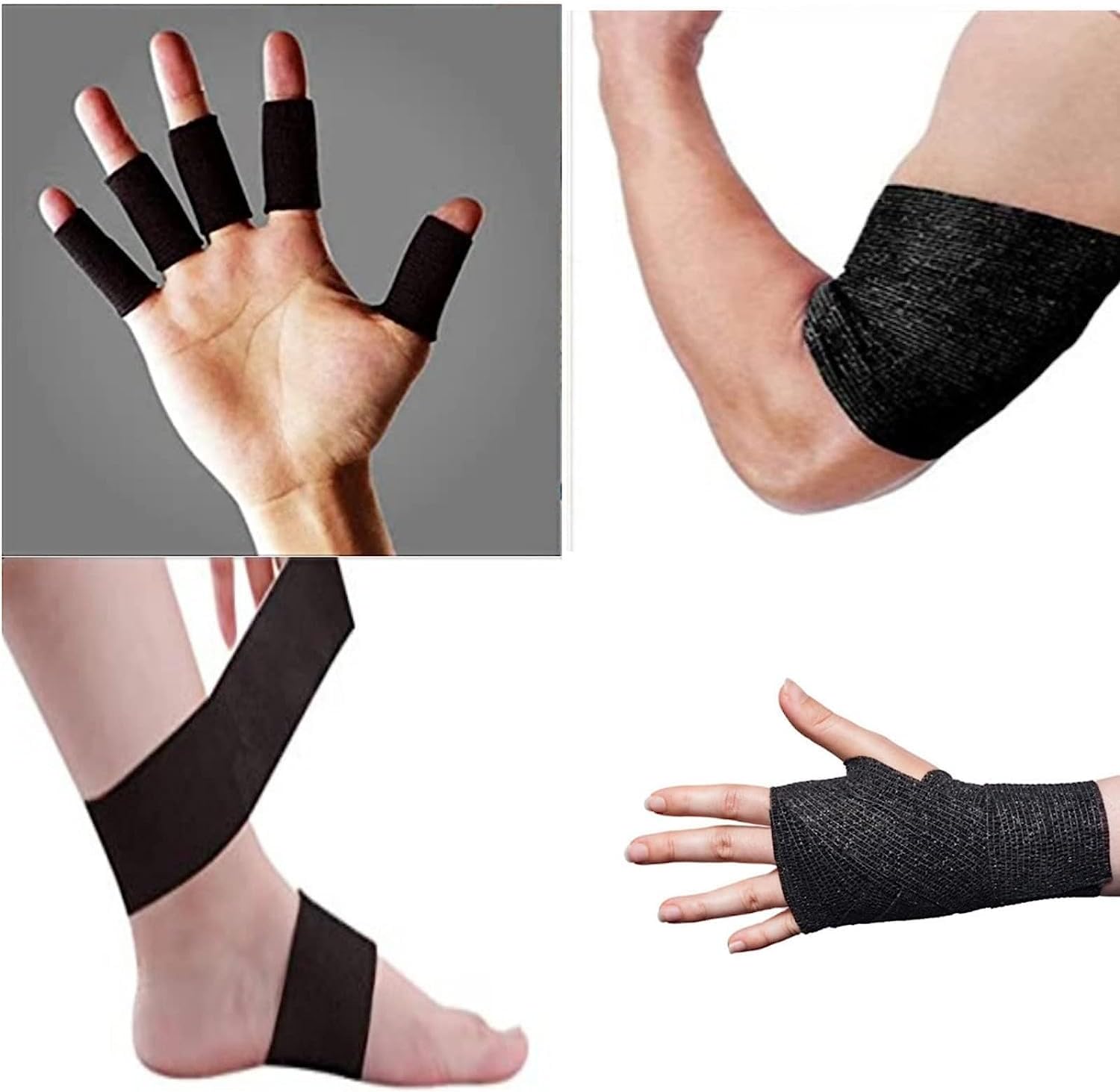Cinta autoadhesiva de agarre para tatuajes de 2 pulgadas x 5 yardas, vendaje cohesivo para deportes y primeros auxilios, cinta elástica autoadhesiva