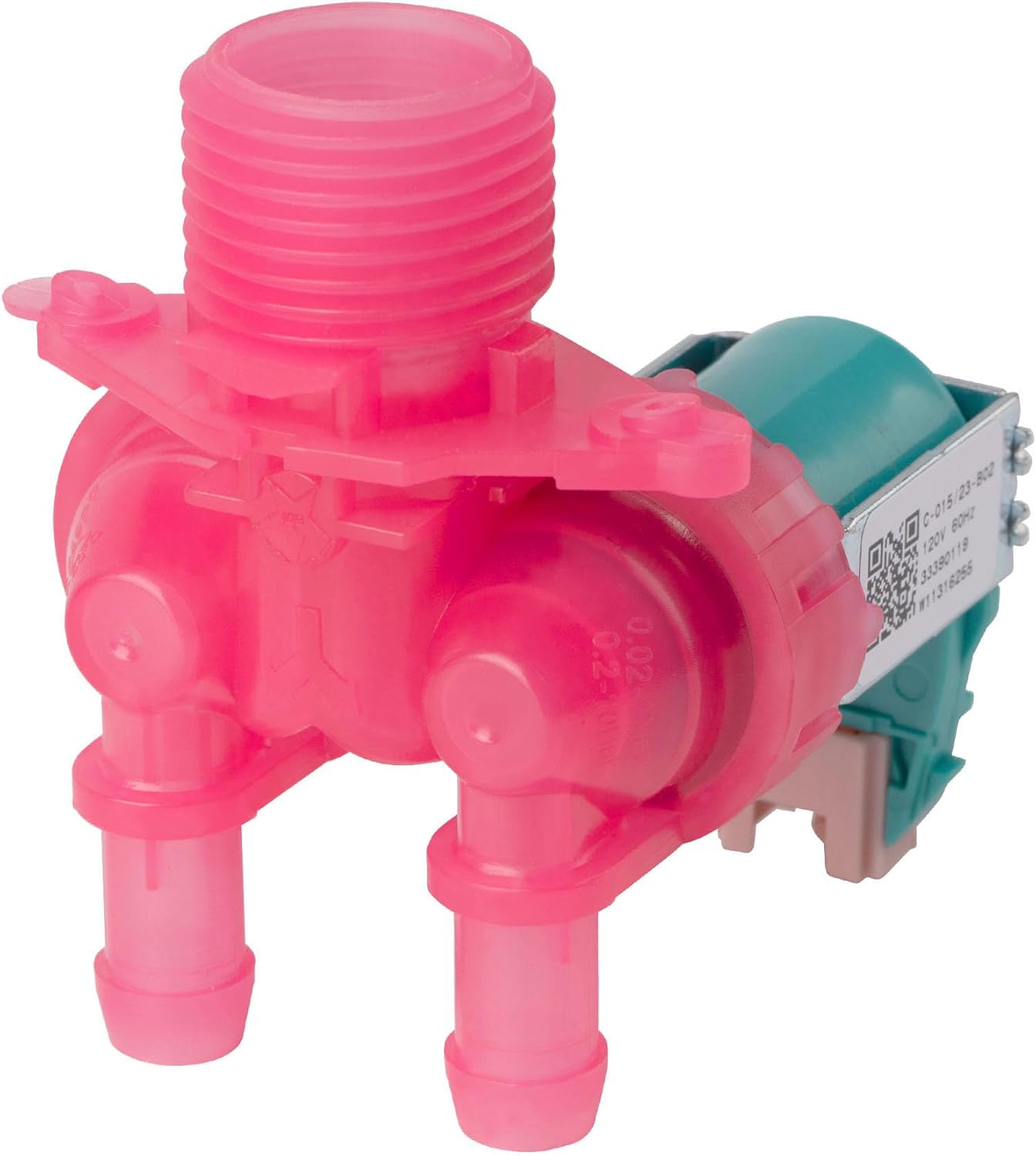 W11316255 Válvula de entrada de agua para lavadora compatible con Whirlpool Amana Maytag W11036934 W11036928 33490439 AP6835736