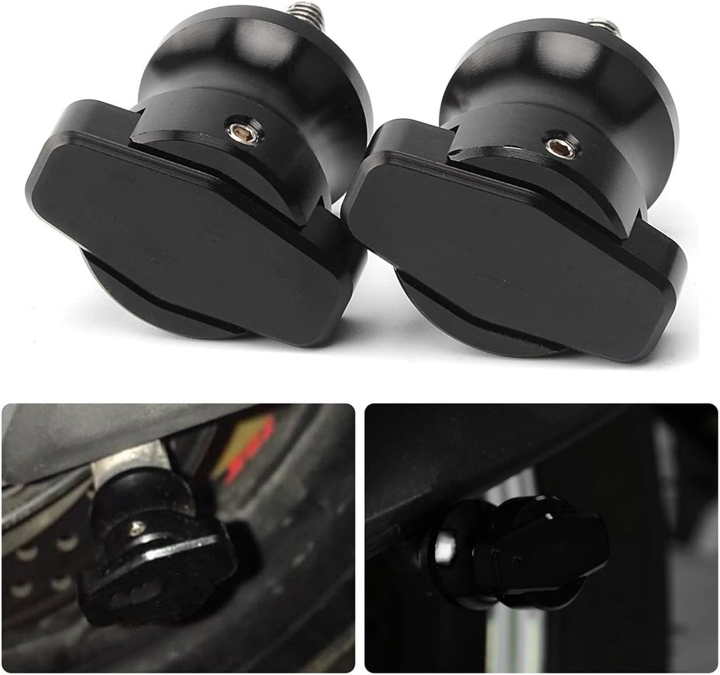 Soportes de marco CNC para motocicleta, tornillos deslizantes de 0.236 in, carretes de basculante para Yamaha MT-10 MT10 MT 10 FZ-10 FZ 10 FZ 10