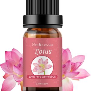 Sedbuwza Aceite esencial de loto, 100 % puro loto para aromaterapia, aceite de regalo para difusor, humidificador, jabón, vela, perfume Sedbuwza Aceite esencial de loto, 100 % puro loto para aromaterapia, aceite de regalo para difusor, humidificador, jabón, vela, perfume