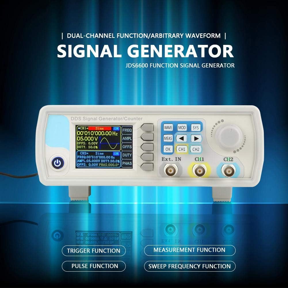 JDS6600 DDS generador contador de alta precisiónFunción de forma de onda Control digital Frecuencia sinusoidal AC100-240V (U.S. regulations60HZ)