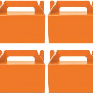 Oletx 12 cajas de regalo a dos aguas naranjas, caja pequeña de regalo de fiesta de 5.9 pulgadas, caja de golosinas, caja de dulces de galletas para Oletx 12 cajas de regalo a dos aguas naranjas, caja pequeña de regalo de fiesta de 5.9 pulgadas, caja de golosinas, caja de dulces de galletas para