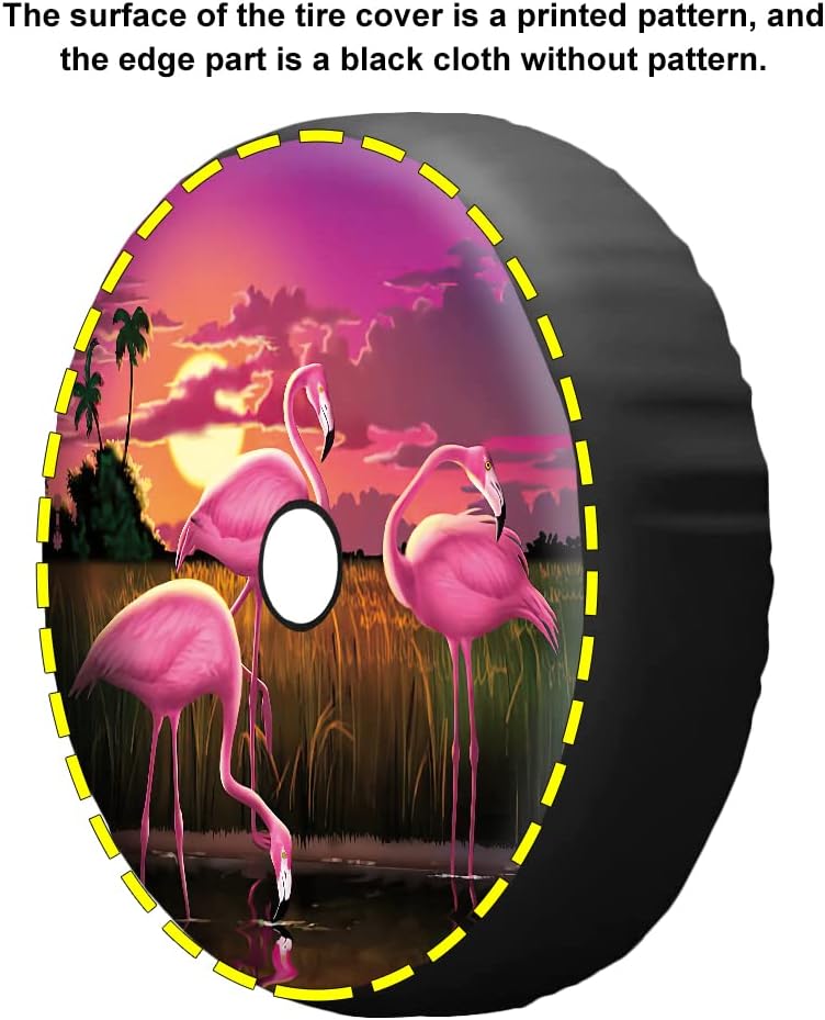 Peace Spare – Cubierta para neumático de rueda de flores, ajuste universal para remolque, RV, SUV, camión, cámper, fundas protectoras de ruedas de