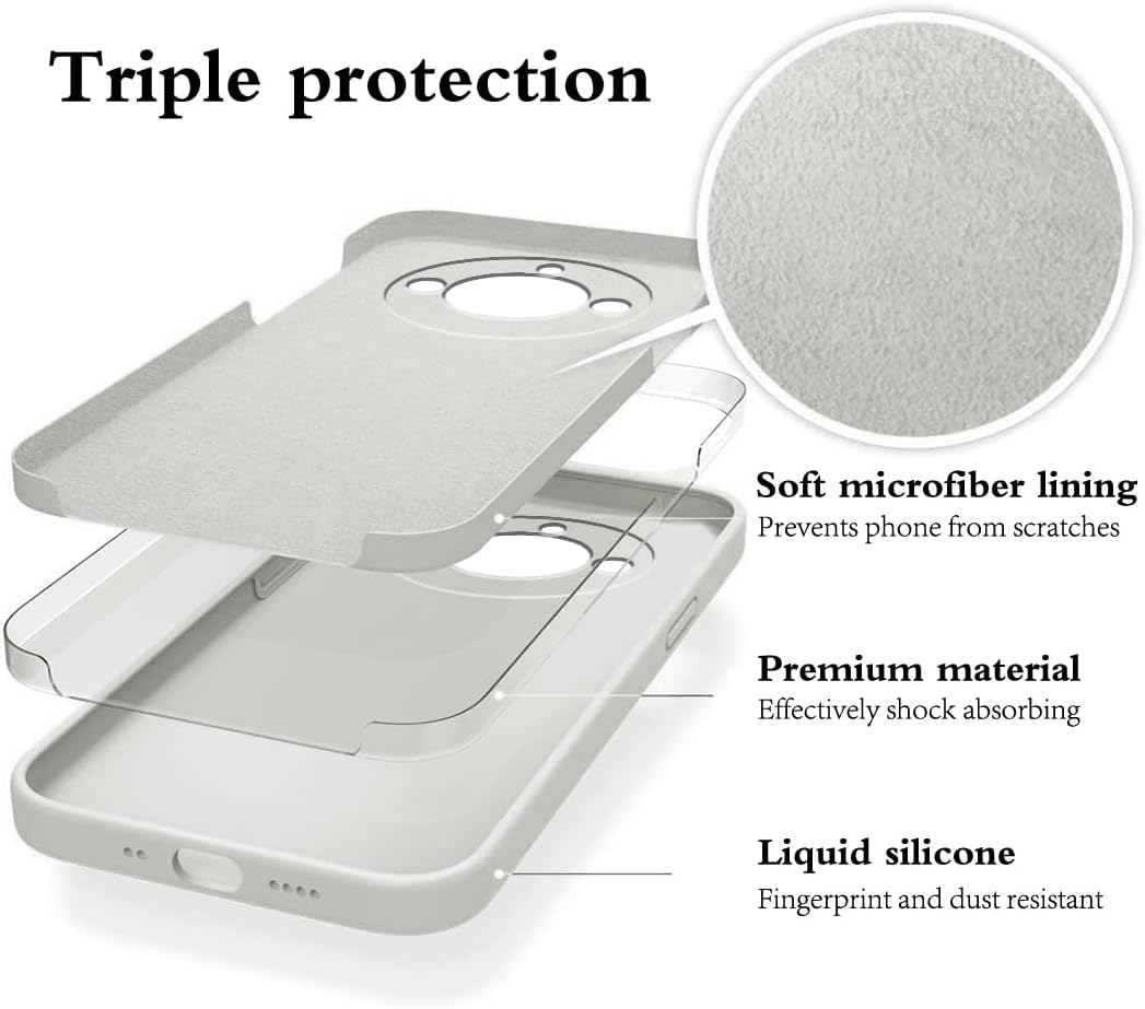 Compatible con Realme 11 Pro Plus Funda de silicona líquida verde oscuro, suave al tacto Realme 11 Pro Plus, funda delgada de silicona a prueba de