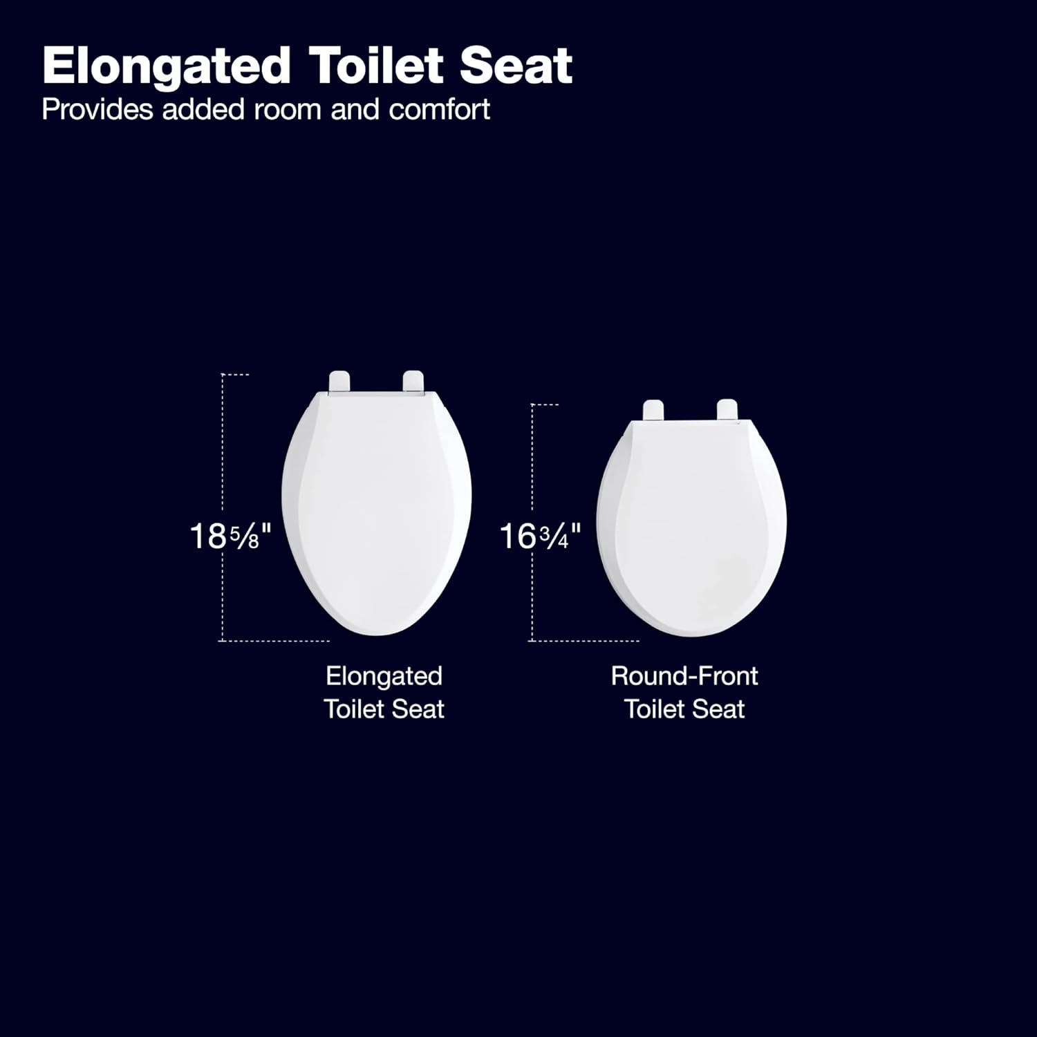 Kohler K-27331-0 Glissade ReadyLatch – Asiento de inodoro alargado con cierre silencioso, color blanco