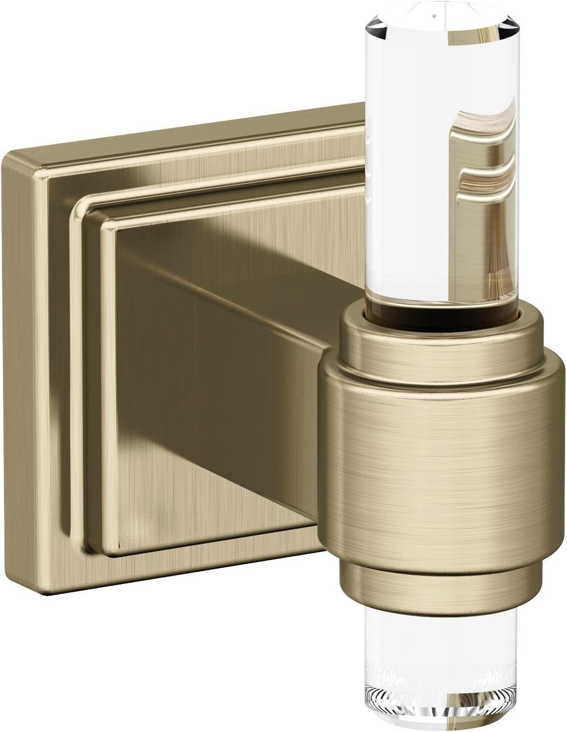 Amerock BH36060CBBZ  Gancho para bata individual color champán transparentedorado  Toallero de 2-1516 pulgadas (2.953 in) de longitud  Glacio