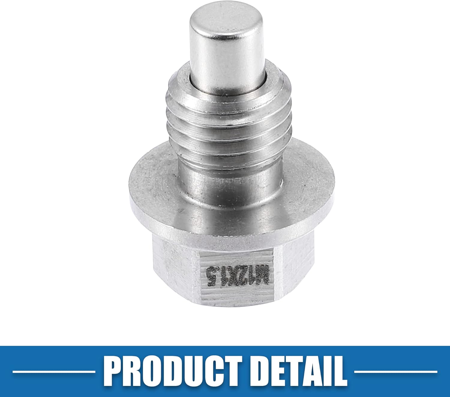 A ABSOPRO Reemplazo de tapón de drenaje de aceite magnético para BMW E90 E92 E93 E46 E39 120i, acero inoxidable M12x1.5 con arandela de cobre