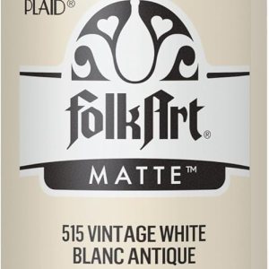 FolkArt 515 – Pintura acrílica en varios colores (2 onzas), color blanco vintage (Vintage White) FolkArt 515 – Pintura acrílica en varios colores (2 onzas), color blanco vintage (Vintage White)