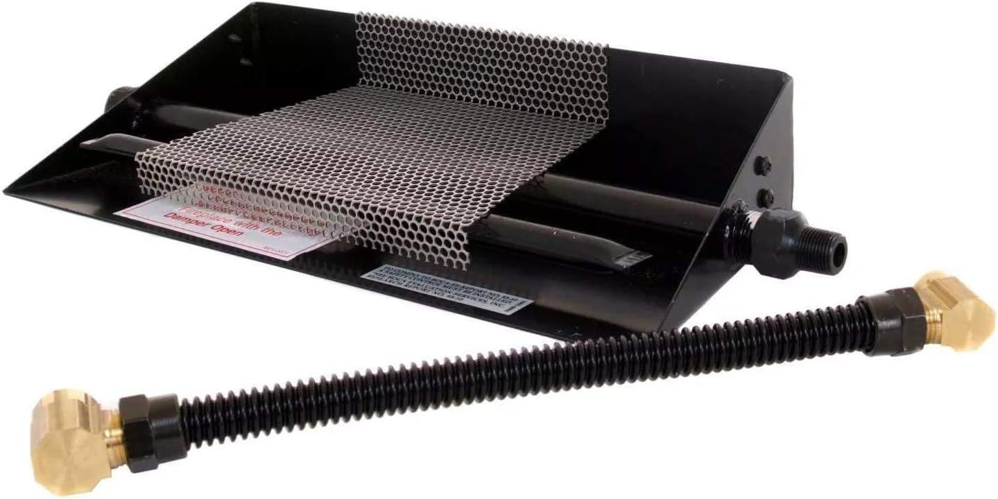 Real Fyre Chimenea ventilada quemador de vidrio de fuego (G45-GL-24), gas natural, 24 pulgadas