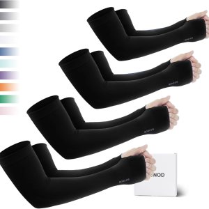 GOUNOD Mangas de enfriamiento con protección solar para los brazos con orificios para el pulgar, jardinería, deportes al aire libre, entrenamiento, GOUNOD Mangas de enfriamiento con protección solar para los brazos con orificios para el pulgar, jardinería, deportes al aire libre, entrenamiento,