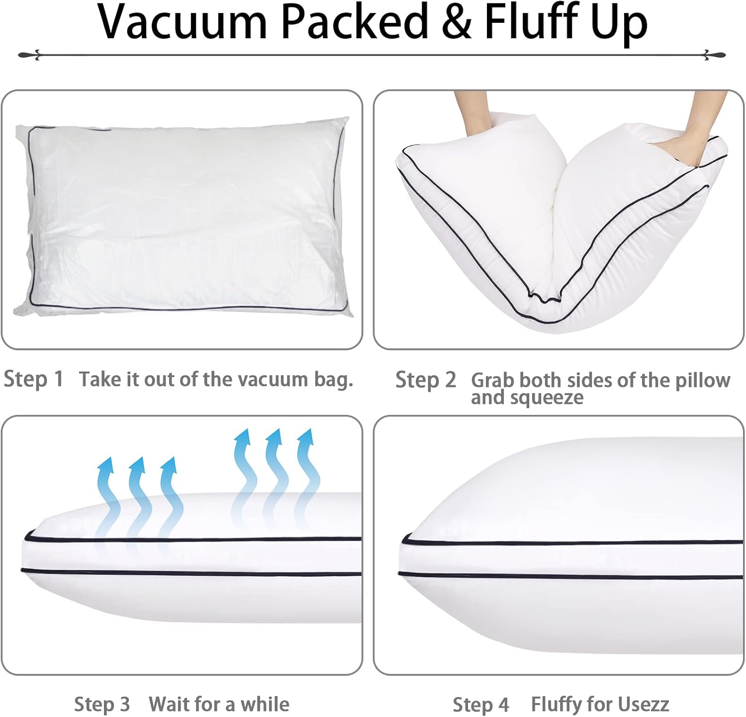 YHOERR Pillows (White, Standard)