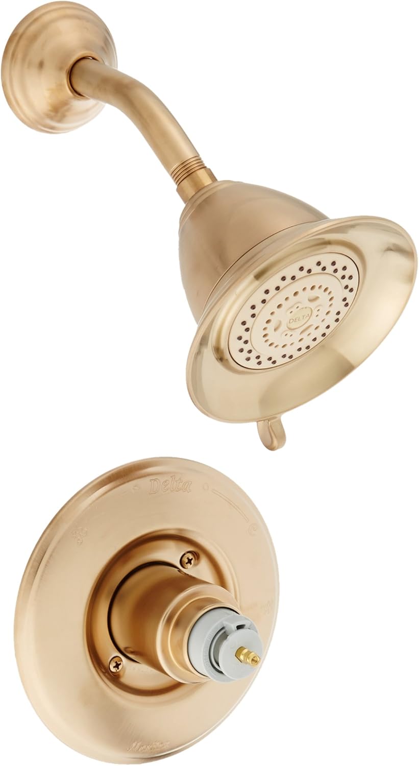 Delta Faucet T14255-CZLHP 14 Series Less Handle Victorian Monitor Shower Trim, Champagne Bronze