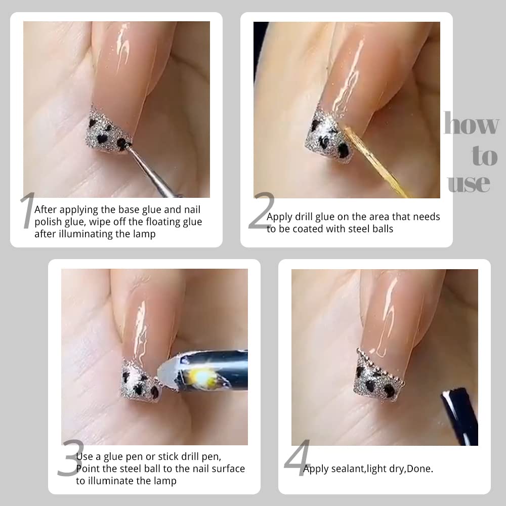 Lámina de uñas con purpurina dorada, AB de colores mixtos, estrella de diamante, negro, oro, plata, suministros de arte de uñas, dijes de uñas,
