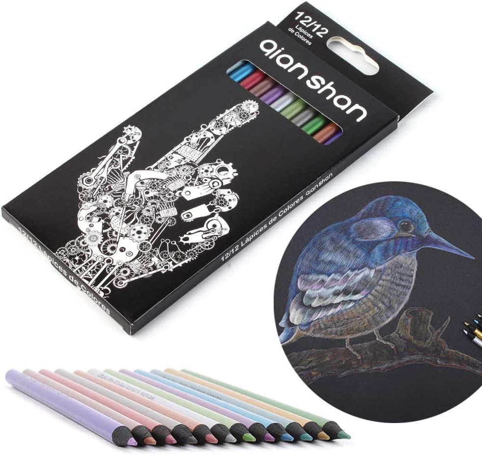 Art Supplies Juego de lápices de grafito y carbón para estudiantes y artistas