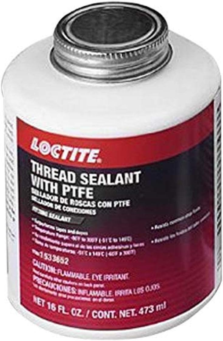 Loctite 1533652 Tapón de cepillo sellador de rosca con PTFE, 16 oz.