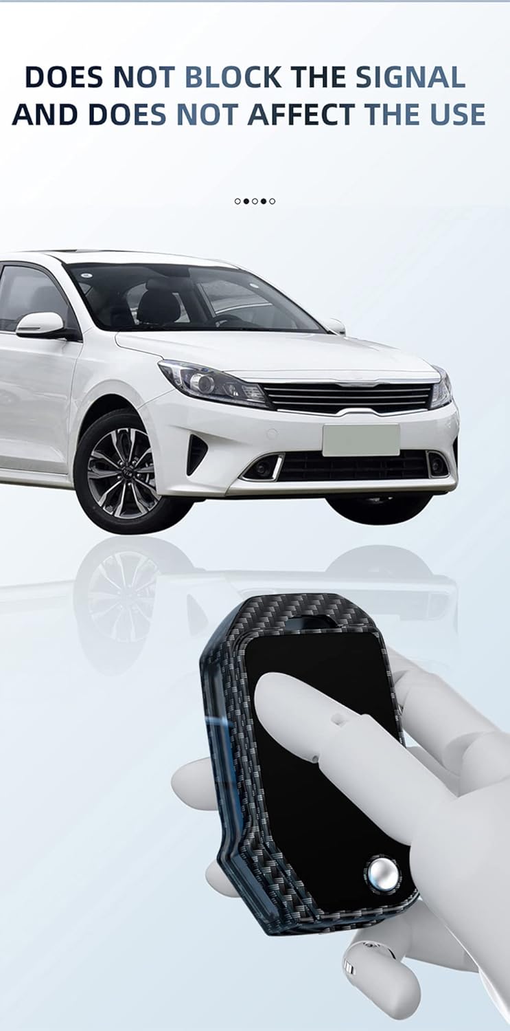 ontto Funda de metal para llavero de automóvil, elegante funda para llave de automóvil, para Kia Seltos Forte Sportage Seltos K5 Soul Sorento Cerato