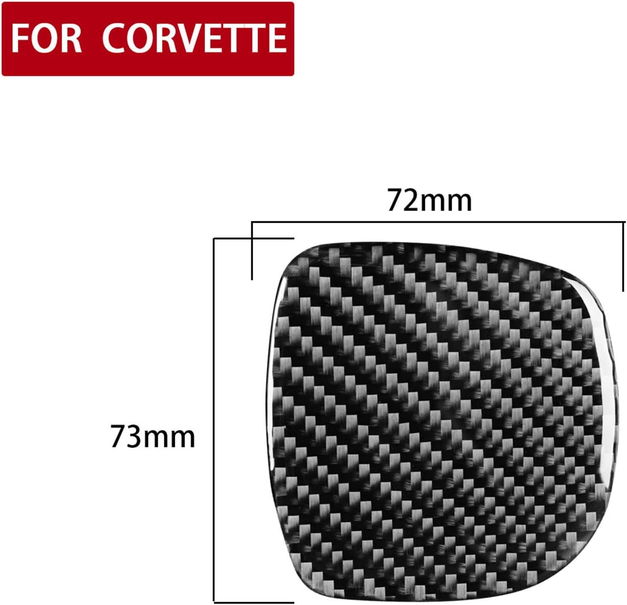 Adhesivo de fibra de carbono compatible con Chevrolet Corvette C5 1997-2004 (clásico, panel de soporte de taza de agua 14)