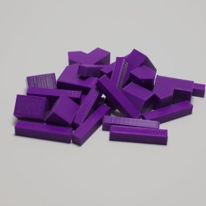 Piezas de juego de mesa de repuesto, plástico (morado) para un solo jugador, compatible con colonos de Catan Piezas de juego de mesa de repuesto, plástico (morado) para un solo jugador, compatible con colonos de Catan