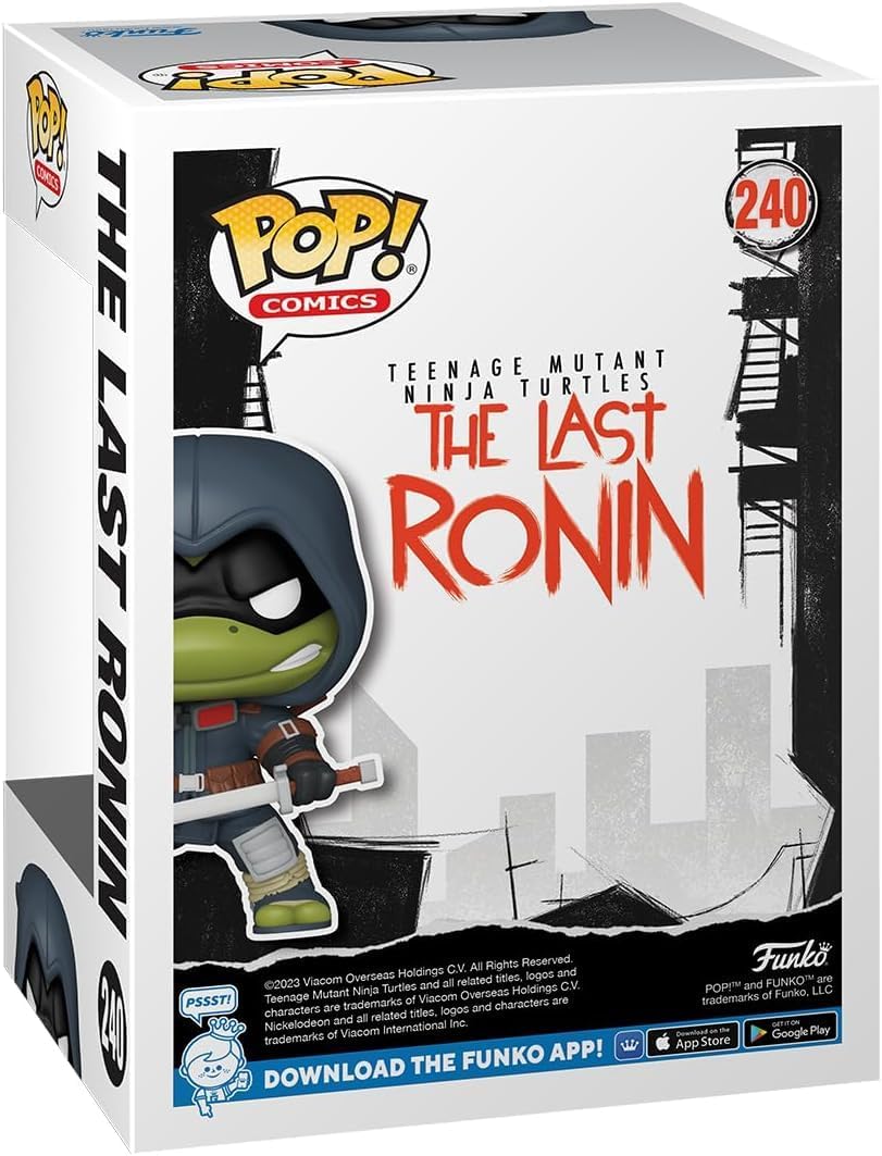 POP Comics Teenage Mutant Ninja Turtles – The Last Ronin (exclusivo de PX Preview) Figura de vinilo Funko (incluye funda protectora de caja