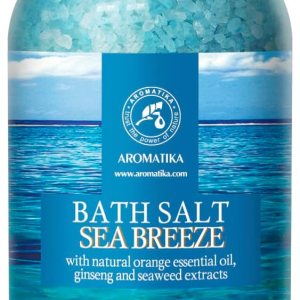 Bath Salt Sea Breeze de 21.16 onzas con aceites esenciales naturales, naranja, ginseng y algas marinas, lo mejor para un buen sueño, relajante, Bath Salt Sea Breeze de 21.16 onzas con aceites esenciales naturales, naranja, ginseng y algas marinas, lo mejor para un buen sueño, relajante,