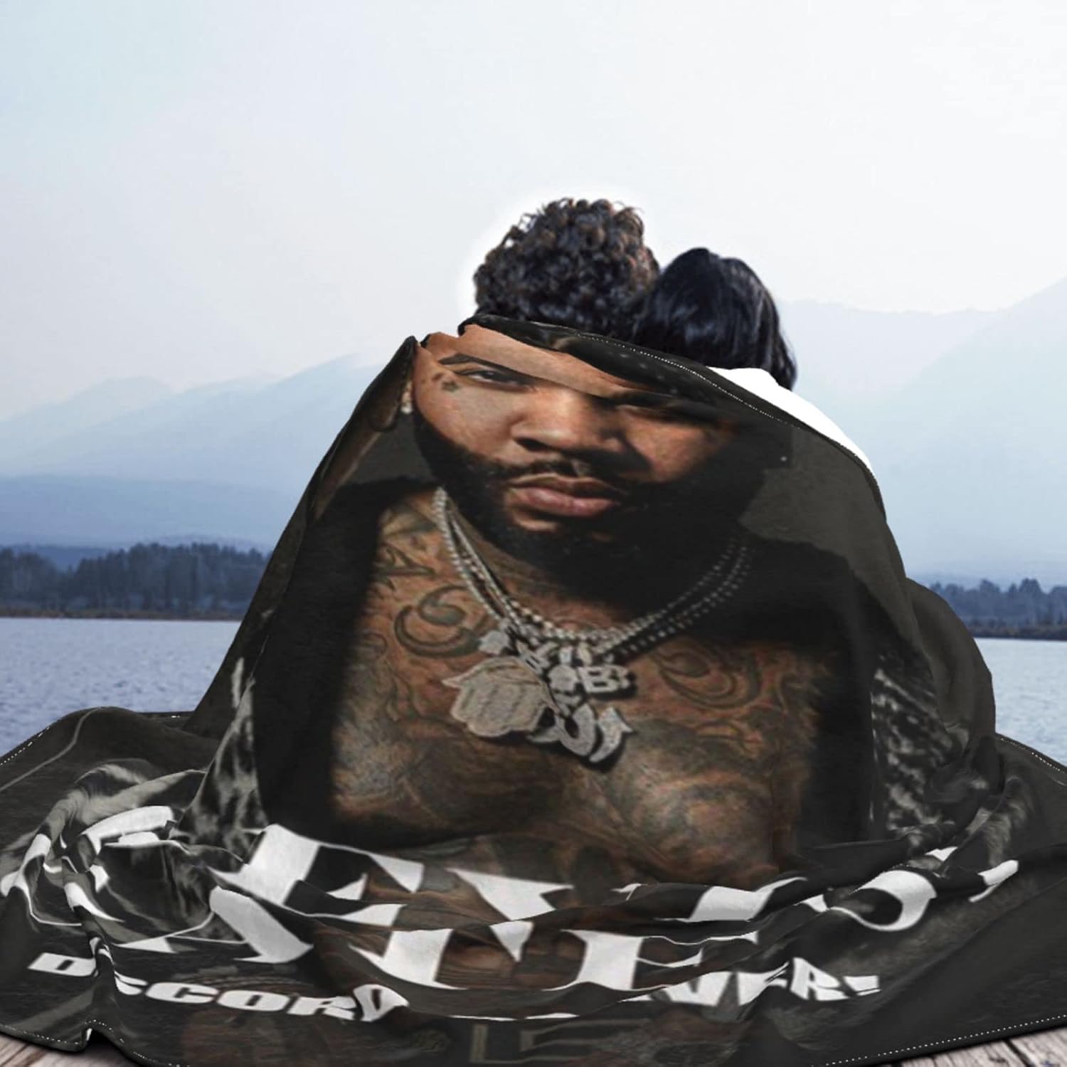 Kevin Music and Gates – Manta de franela de microforro polar ultra suave, ropa de cama cálida y ligera para sofá, silla para todas las estaciones,