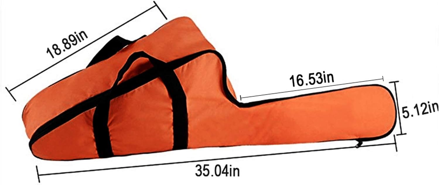 Funda de transporte para motosierra portátil, protección impermeable, compatible con Stihl Husqvarna de 12 pulgadas, 14 pulgadas, 16 pulgadas, bolsa