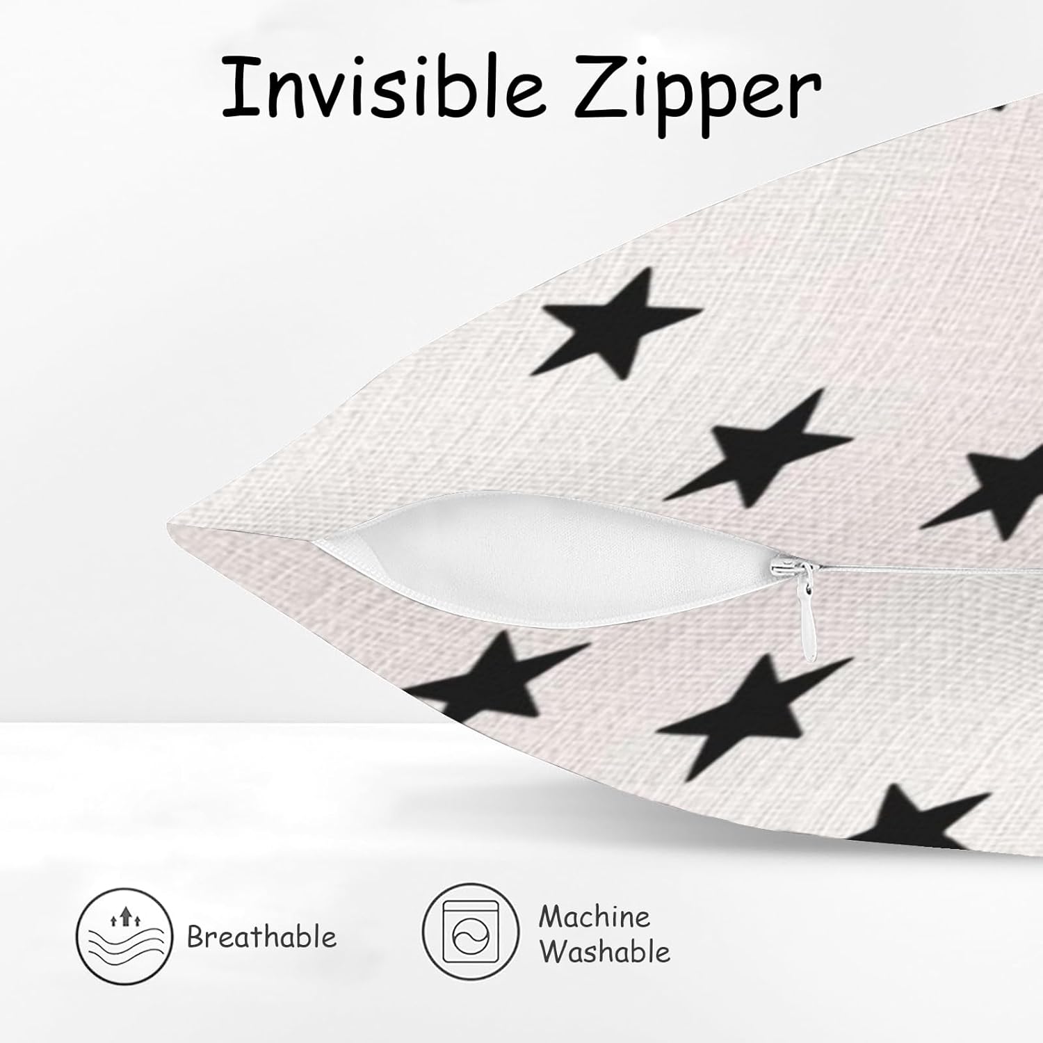 Fundas de almohada de lino del 4 de julio de 1776, funda de almohada de lino para el Día de la Independencia, decoración de funda de almohada con