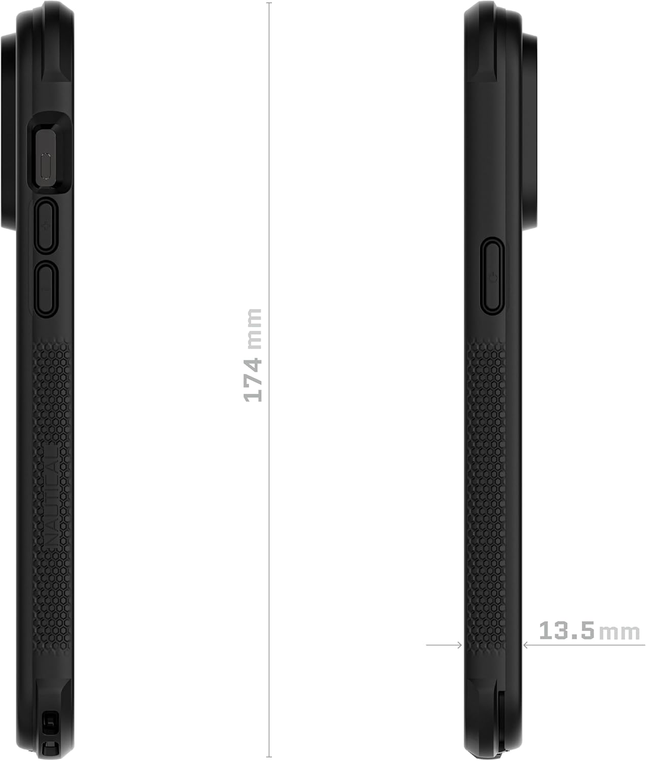 Ghostek Funda impermeable náutica para Apple iPhone 15 Pro Max con clip para cinturón, protector de pantalla y cámara, compatible con MagSafe,