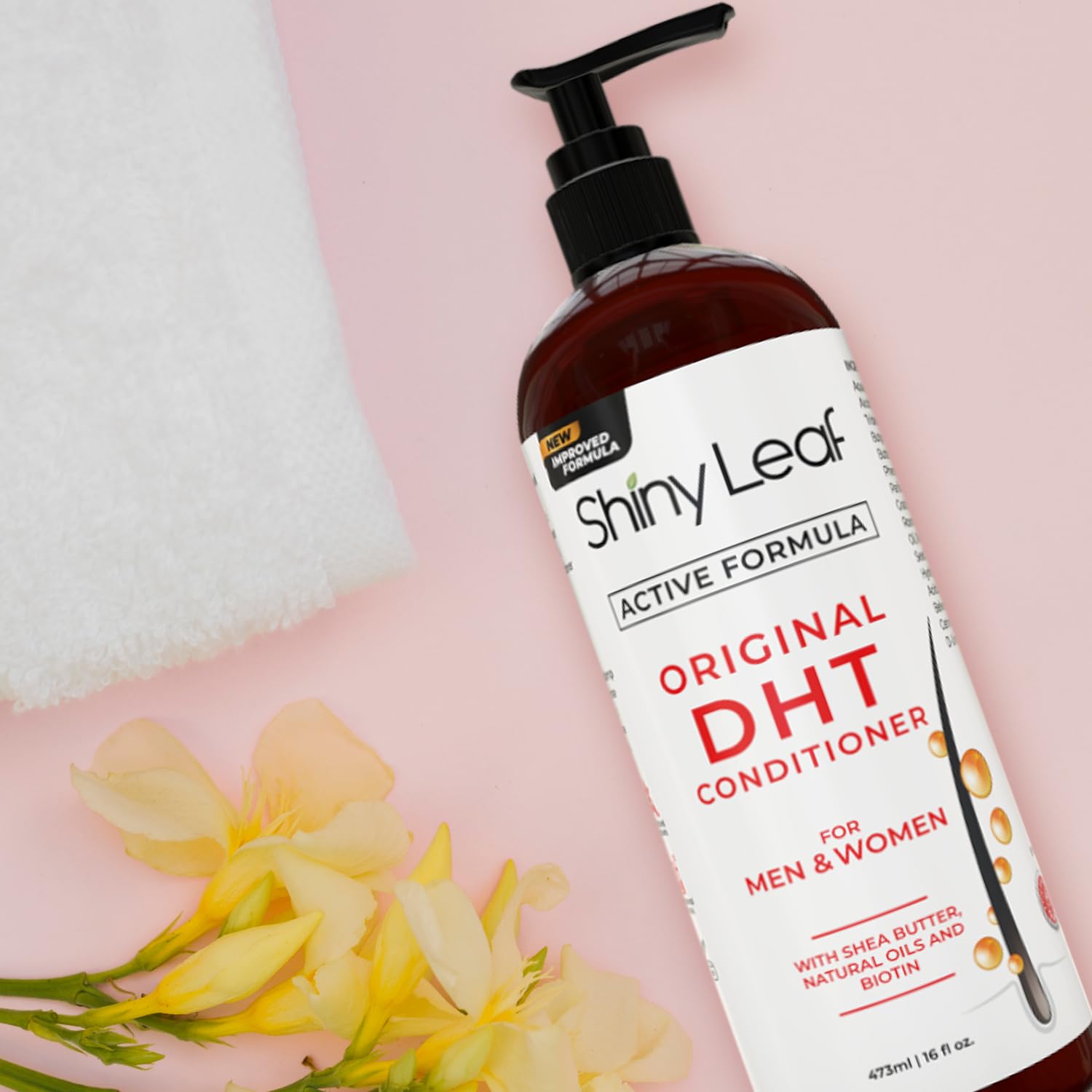 DHT – Acondicionador bloqueador con aceite de hoja de romero para el crecimiento del cabello, cabello más suave y liso, sin parabenos ni sulfatos,