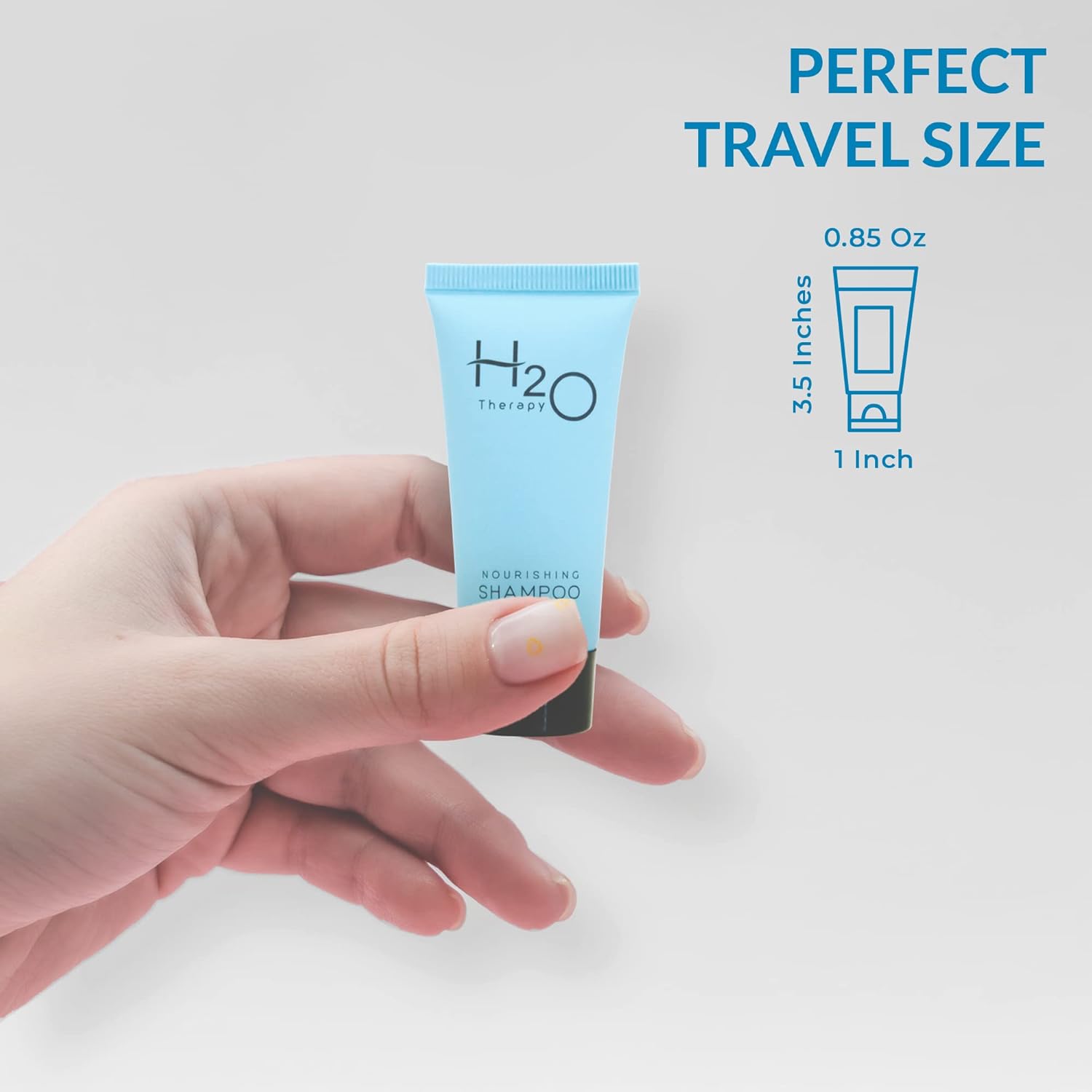 H2O Therapy Champú, hotelería tamaño viaje, 0.85 oz (caja de 20)