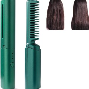 ABKD Mini plancha de pelo recargable, recargable por USB, portátil, mini plancha plana inalámbrica, para cabello corto y largo, alisador de pelo ABKD Mini plancha de pelo recargable, recargable por USB, portátil, mini plancha plana inalámbrica, para cabello corto y largo, alisador de pelo