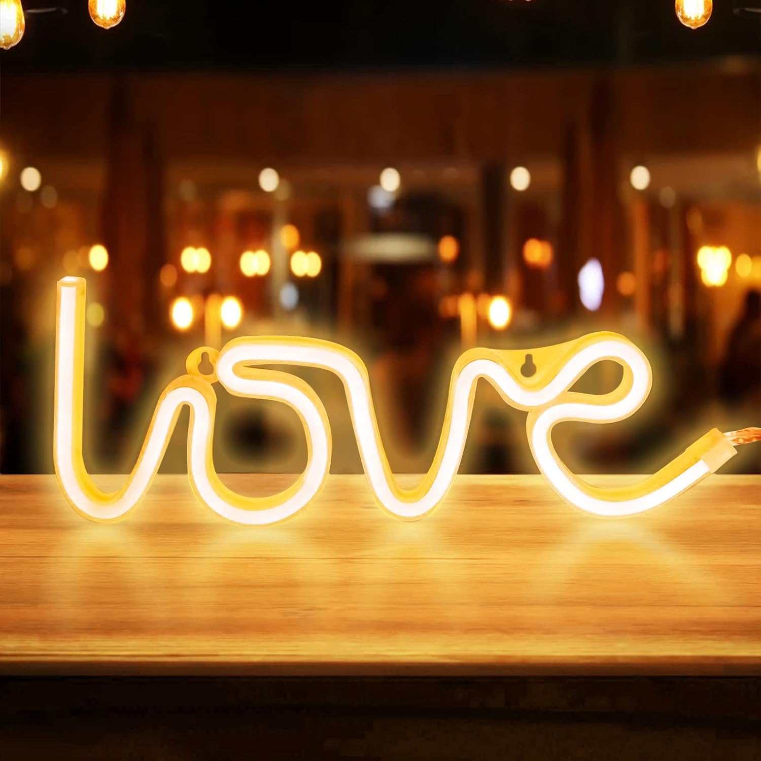 Letreros de neón de amor, luz de neón USB o batería para decoración de dormitorio, letreros de pared de neón para niñas, luces LED de neón para el