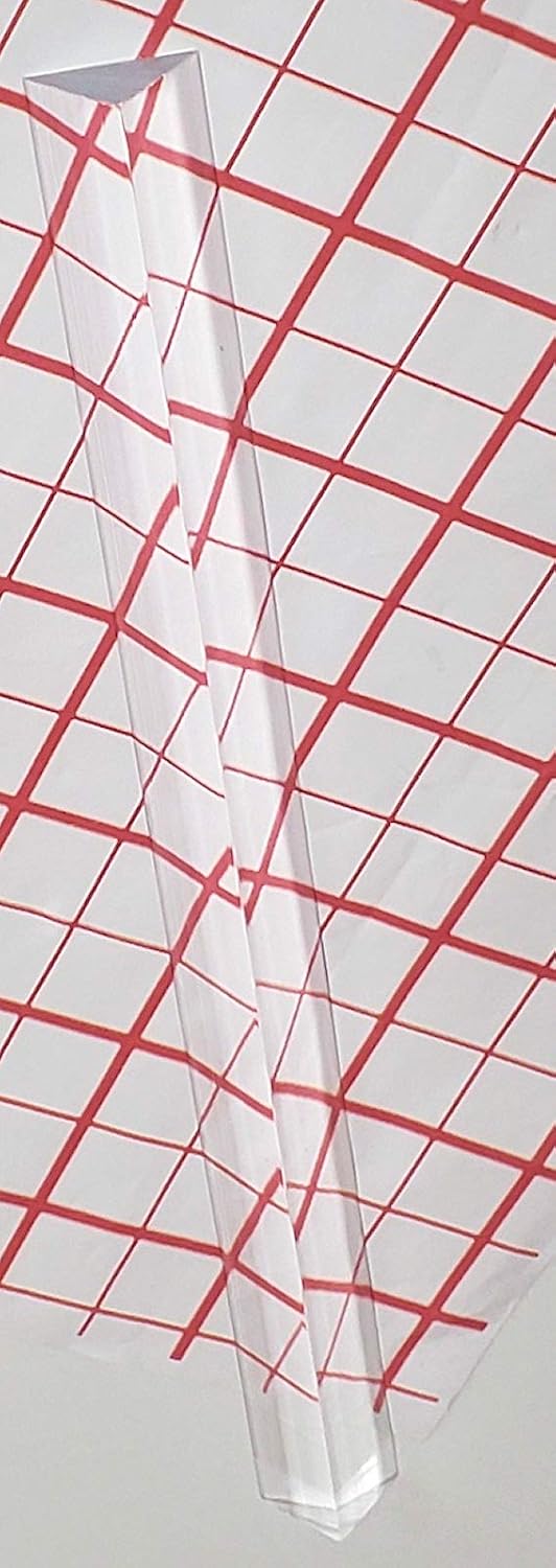 1 varilla de plástico acrílico transparente de 34 pulgadas x 34 pulgadas x 1 pulgada x 18 pulgadas de largo, 0.748 in x 0.748 in x 1.000 in