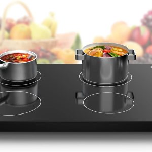 Placa de inducción de 30 pulgadas, estufa eléctrica superior de 4 quemadores, quemador eléctrico POTFYA integrado, control de perilla de 220 V, Placa de inducción de 30 pulgadas, estufa eléctrica superior de 4 quemadores, quemador eléctrico POTFYA integrado, control de perilla de 220 V,