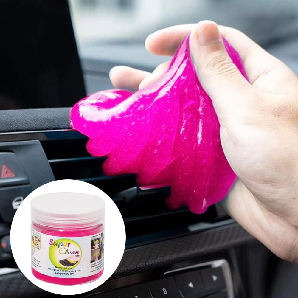 VAGURFO Gel de limpieza para automóvil, limpiador de grietas de automóvil, kit de limpieza universal para detalles, polvo automotriz, limpiador de